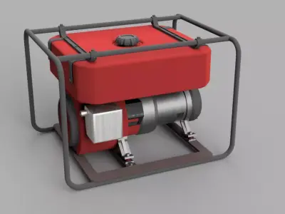 Diesel motor 3D model