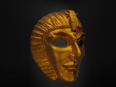 Eqyptian Pharaoh Face Mask - Egyptian Pyramids Mummy Mask 3D print model