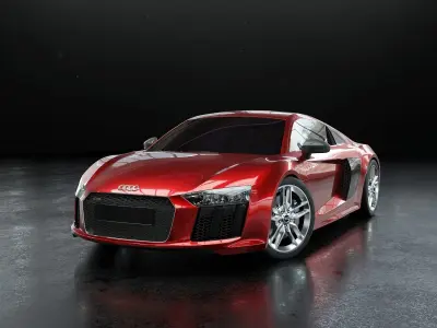 Audi R8 2016 - Rigged 3D model