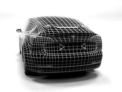 TESLA MODEL 3 Low-poly 3D model purchase