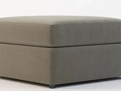 Bassett Beckham Pit Ottoman Pouf 3D model