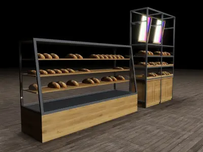Bakery Display Collection 3D model
