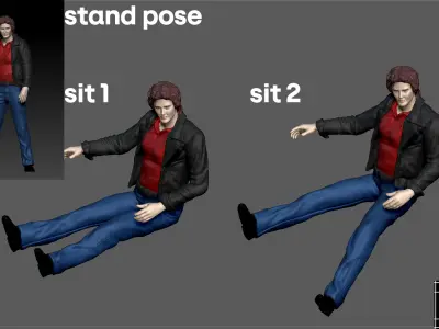 KITT MICHAEL KNIGHT KNIGHT SITTING POSE RIDER CAR MINIATURE 3D print model