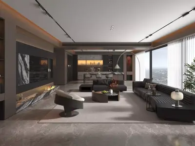 Living Room Scene 20 3D model