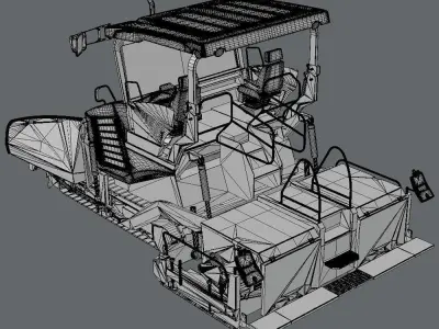 Asphalt Paver Vogele Super 2100 3i 3D model