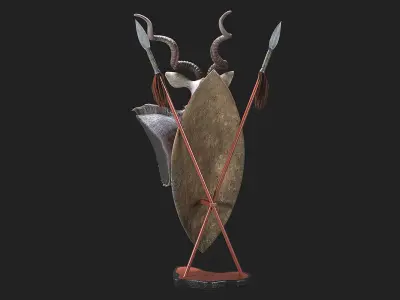 Kudu Trophy 3D model