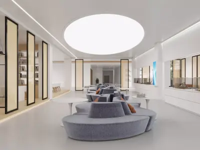 Public Space interior 3D model