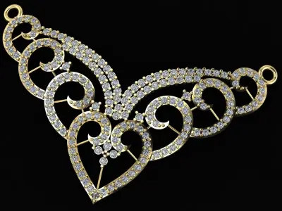 HIP HOP FANCY NECKLACE 3D PRINTABLE MODEL  3D print model