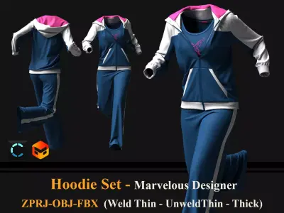 A Sport Set 3D model