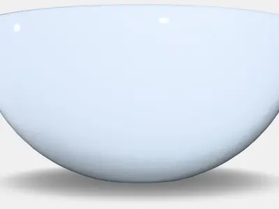 BLANDA Bowl Presentation Low-poly 3D model