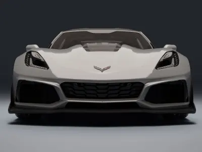 Chevrolet Corvette ZR1 Low-poly 3D model