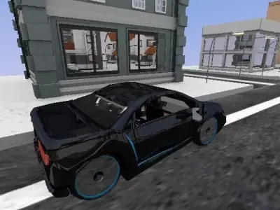 Sport Car Low-poly 3D model