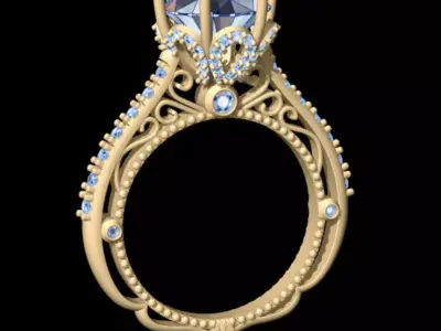 Verragio Ring 3D print model