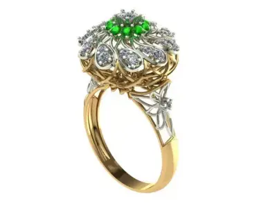 Luxury women ring 3D print model