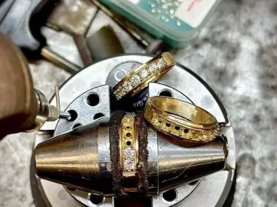 bridal set rings 3D print model