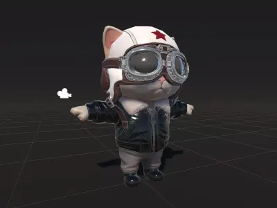 Cat3Pack2 Low-poly 3D model