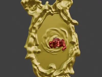 mirror hand 3D model