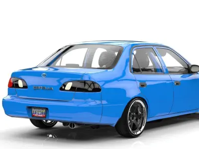 TOYOTA COROLLA 1998 LE  Low-poly 3D model