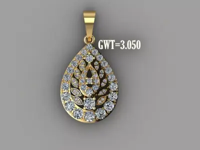 FASION PENDANT 3D model 3