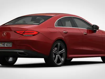 Mercedes-Benz CLS 2019 detailed interior 3D model