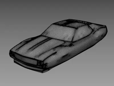 The silhouette of the car 1971 AMC Javelin AMX 3D print model