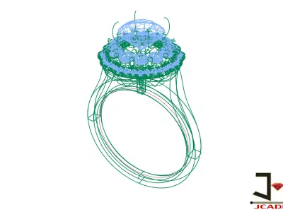 0226 - Solitaire Wedding Ring for Women - JCADHub 3D print model