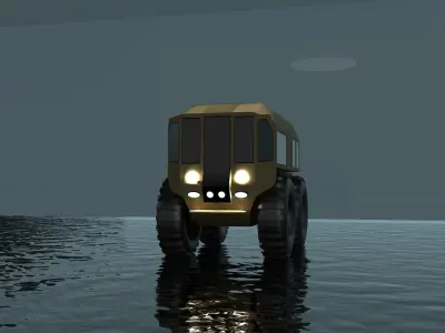 Car Bitfeet Low-poly 3D model