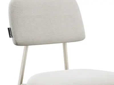Chair Milam Textile Beige 3D model