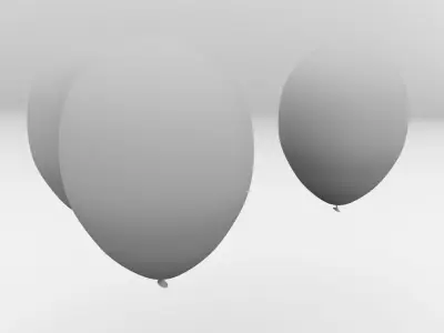 Balloon three balloons 3D model