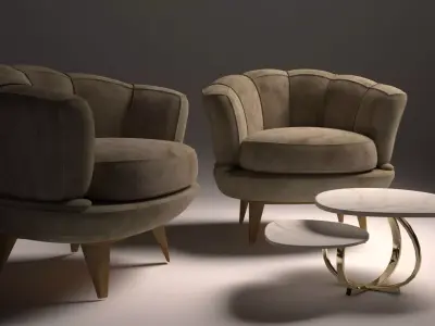 luxury sofa  3D model