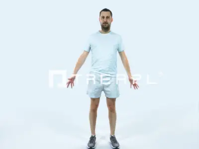 Portrait 09M Animated Rigged Sports Man Low-poly 3D model