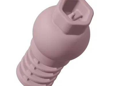 Plastic Premium Foot Valve Toy 3D model