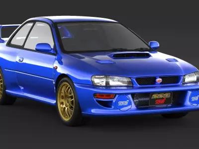 Subaru Impreza 22b STI 3D model