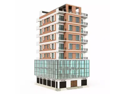 Mixed Use Building 2 Free 3D model
