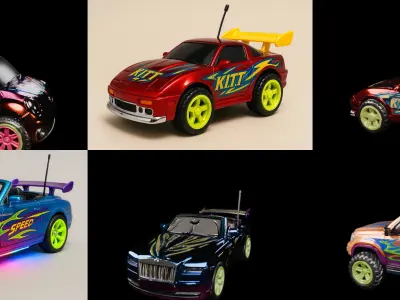 Controled Car bundle 13 pack 100 glb 3D model