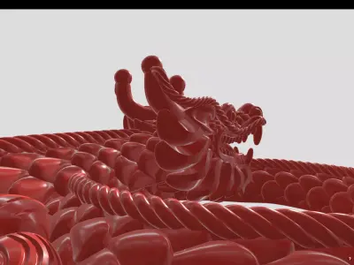 Dragon Heart  for 3D Printing Jewelry Low-poly 3D model