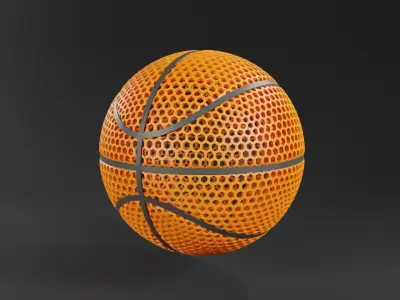AIRLESS BASKETBALL - STL - 3MF MULTICULOR 3D print model