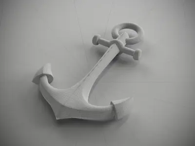 Anchor gold 3D model