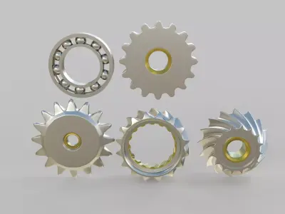 Gear pack 3D model