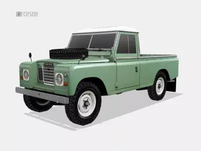 Land Rover series III 1971 Low-poly 3D model