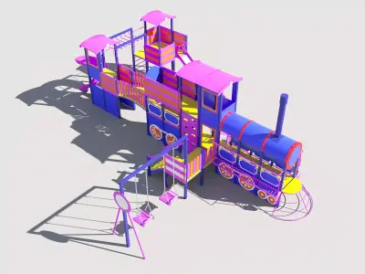 Playground paravoz 3D model