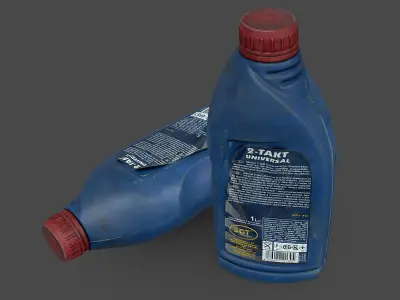 Motor Oil 2T Bottle 3D model