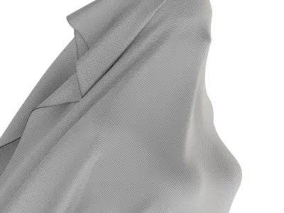 Abstract sculpture of a female figure 3D model