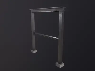 Construction steel beam 3D Model Low-poly 3D model