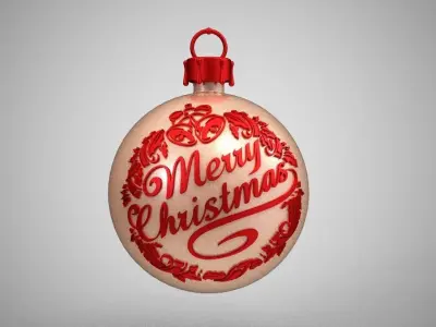 Christmas Ball 3D print model 2
