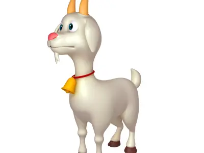 Cartoon Goat 3D model