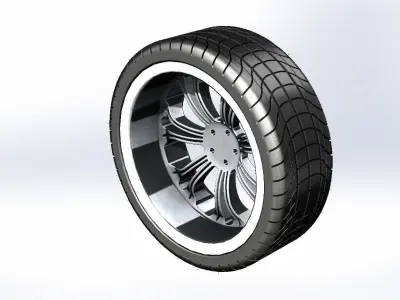 Alloy Wheel 1 3D model