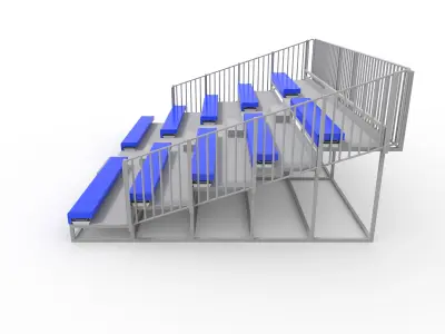 Bleachers 57 3D model