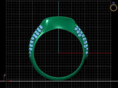 Women Ring 3DM Womens Ring 3d models 3D print model 3D print model 3