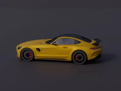 Generic Sports Car 1 Low-poly 3D model